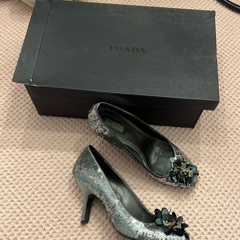 Prada Sparkly Heels